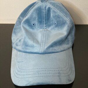 American Eagle Outfitters Light Blue Velvet Baseball Cap - One Size Adjustable